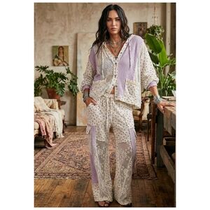 POL Women's Lace Set - Lavender and White